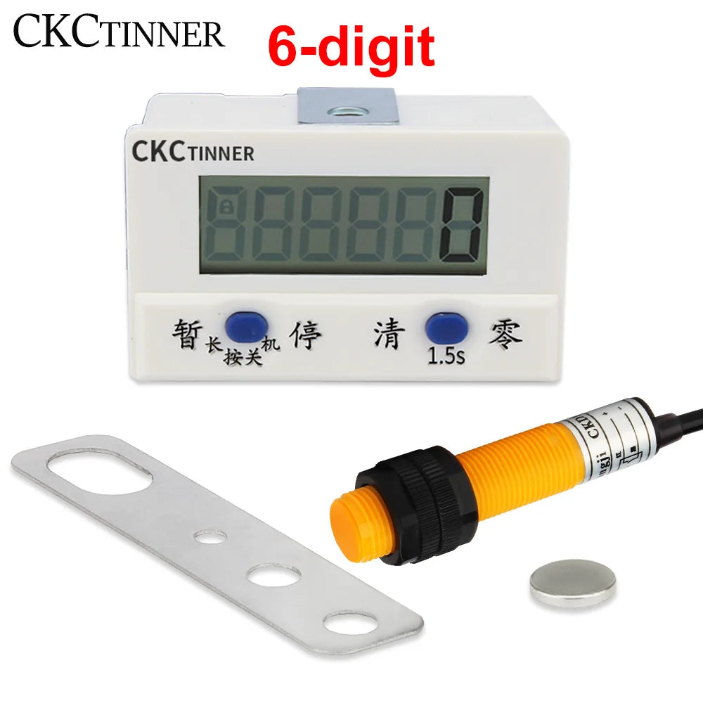 Electronic digital display counter proximity Industrial magnetic sensor switch punch counter  automatic induction counter meter