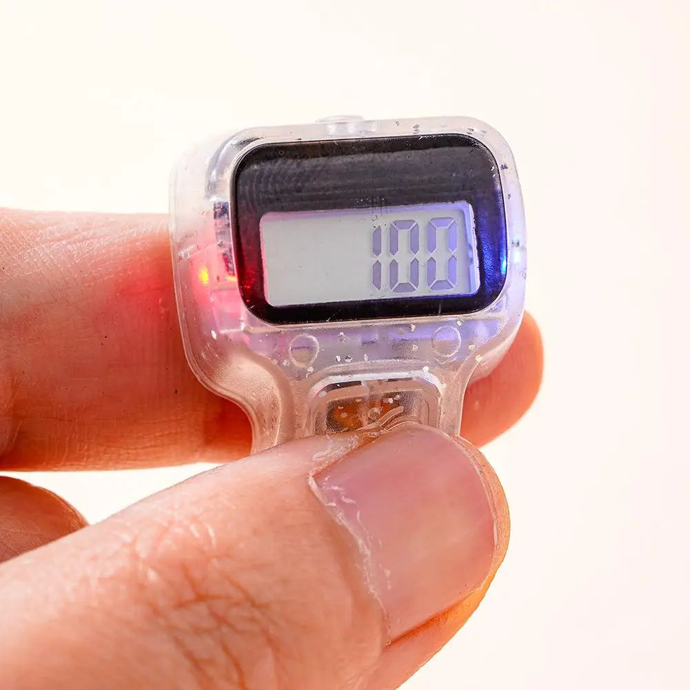 Electronic Finger Counter Resettable Hand Tally 5 Digit Number LCD Electronic Digital Display Handheld Clicker Counting Clear