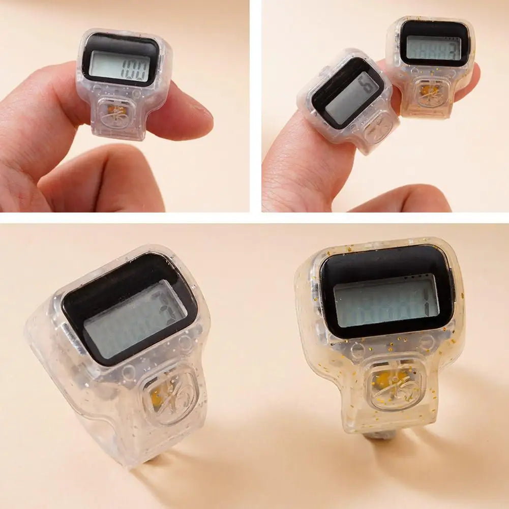 Electronic Finger Counter Resettable Hand Tally 5 Digit Number LCD Electronic Digital Display Handheld Clicker Counting Clear