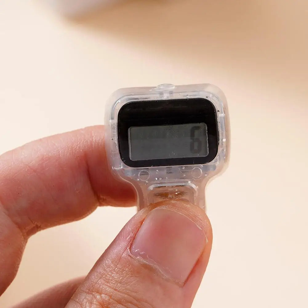 Electronic Finger Counter Resettable Hand Tally 5 Digit Number LCD Electronic Digital Display Handheld Clicker Counting Clear