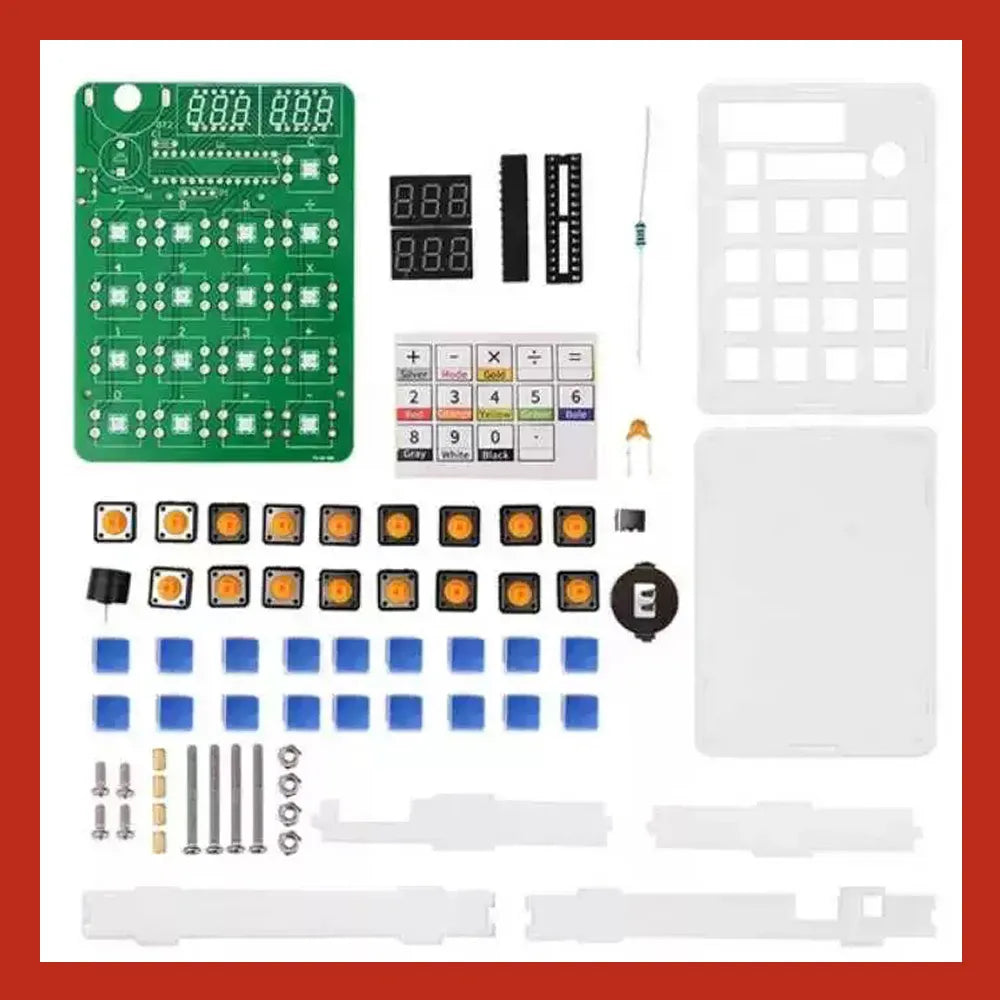 Electronic DIY Calculator Production Kit LED Digital Tube Display With Shell Single-Chip Microcomputer Soldering Practice