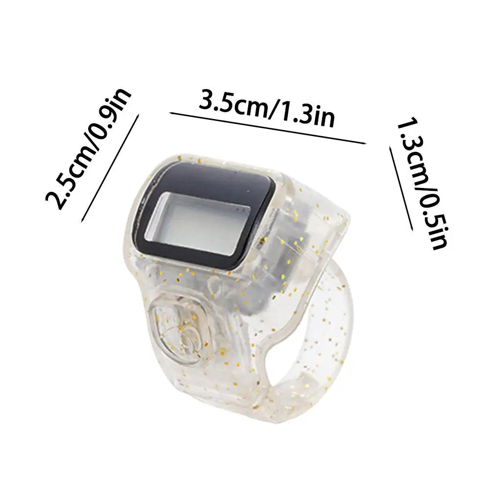 Electronic Finger Counter Resettable Hand Tally 5 Digit Number LCD Electronic Digital Display Handheld Clicker Counting Clear