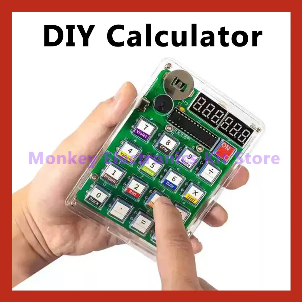 Electronic DIY Calculator Production Kit LED Digital Tube Display With Shell Single-Chip Microcomputer Soldering Practice