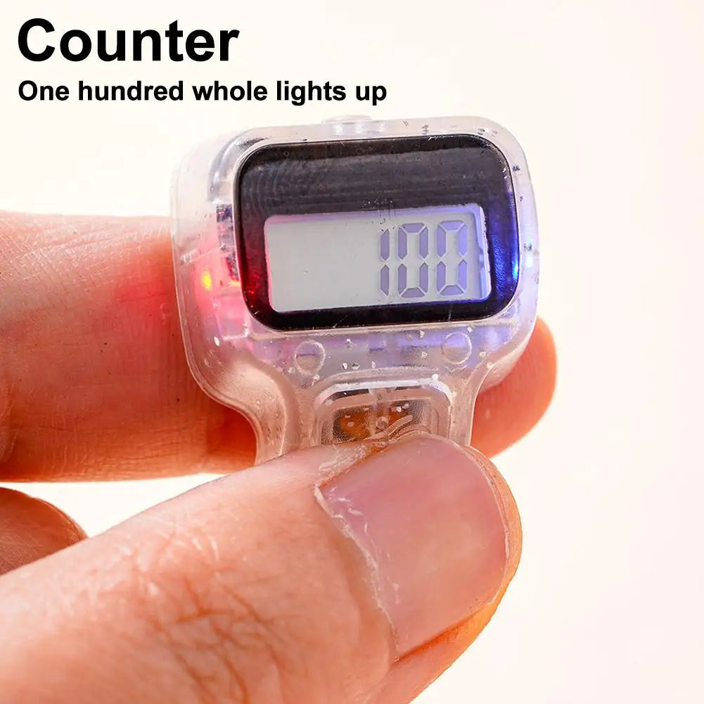 Electronic Finger Counter Resettable Hand Tally 5 Digit Number LCD Electronic Digital Display Handheld Clicker Counting Clear