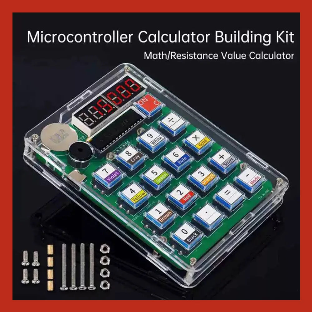 Electronic DIY Calculator Production Kit LED Digital Tube Display With Shell Single-Chip Microcomputer Soldering Practice