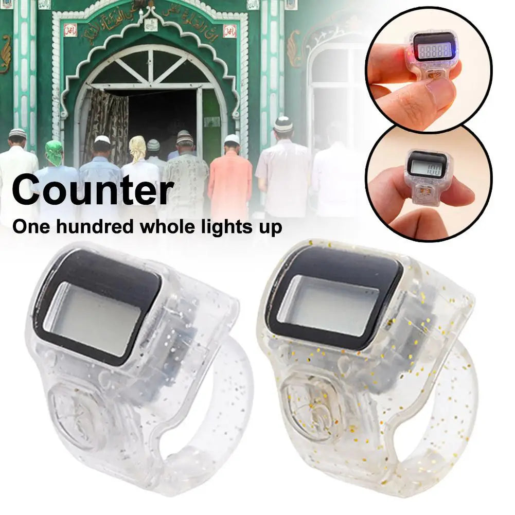 Electronic Finger Counter Resettable Hand Tally 5 Digit Number LCD Electronic Digital Display Handheld Clicker Counting Clear