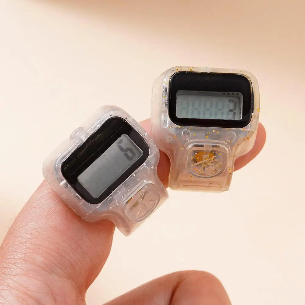 Electronic Finger Counter Resettable Hand Tally 5 Digit Number LCD Electronic Digital Display Handheld Clicker Counting Clear